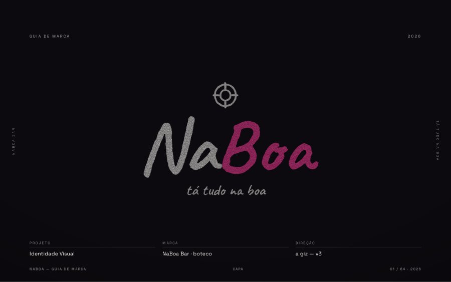NaBoa Bar — identidade a giz